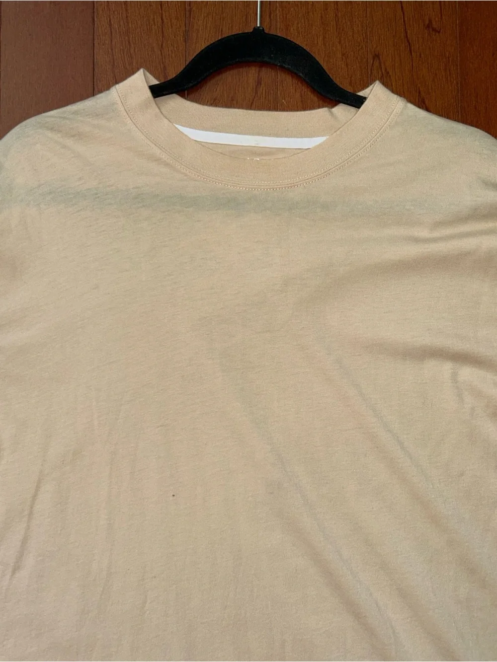 Paul Fredrick Short-Sleeve T-Shirt Silk Cotton Blend Beige Men's L Basics
